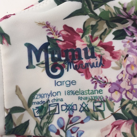 SMYM Ryder Wrap Top Side Tie Bikini Set Floral S/L - Picture 9 of 10